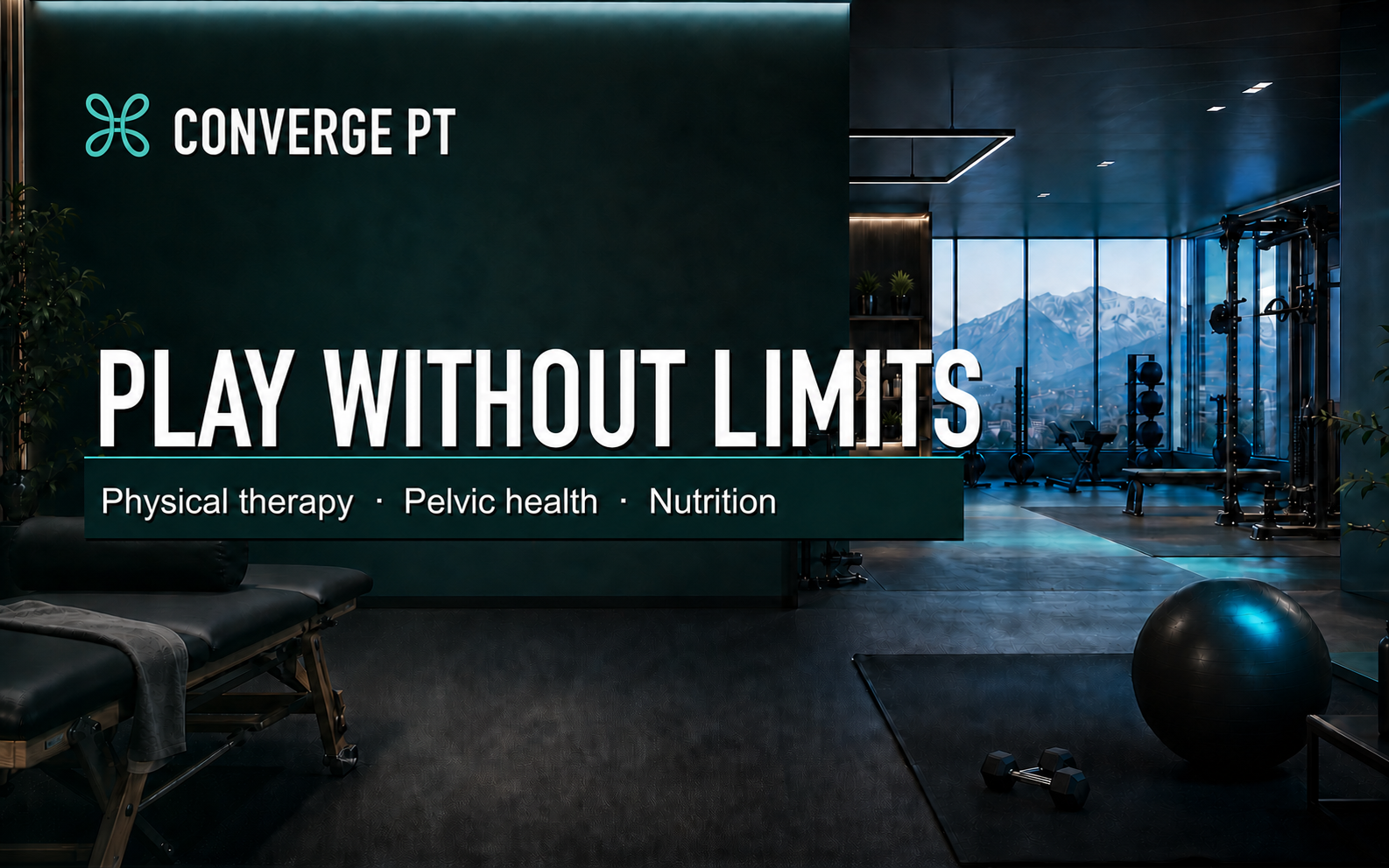 Converge Physical Therapy performance clinic brand artwork